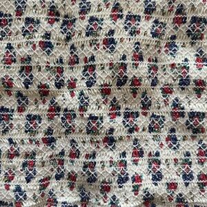 Tory Burch Cream and Orange Knit Fabric